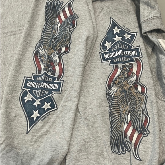 Harley Davidson Long Sleeve Graphic TShirt Size Large - Picture 4 of 7